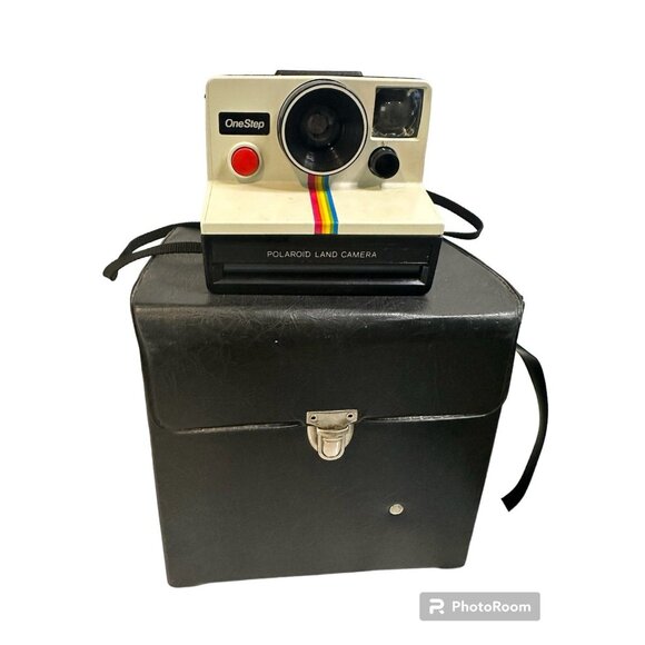 Vintage Polaroid Onestep SX-70 Land Camera with Case,Flash Bars - Picture 5 of 11